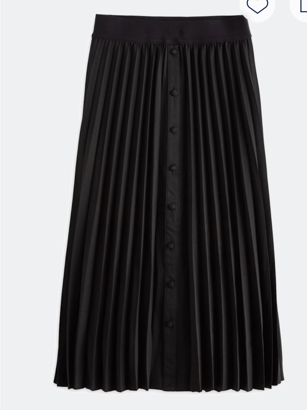 DANIEL RAINN Jemma Pleaded Button Front Skirt Size L- new no tags